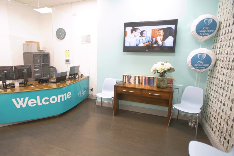 Comptoir d'accueil de notre école partenaire à Dublin