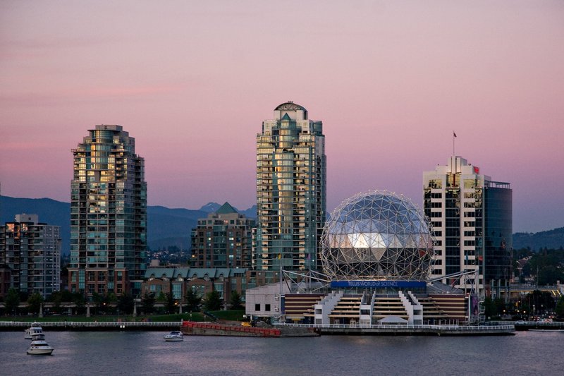 cours anglais Vancouver : vue au soleil couchant