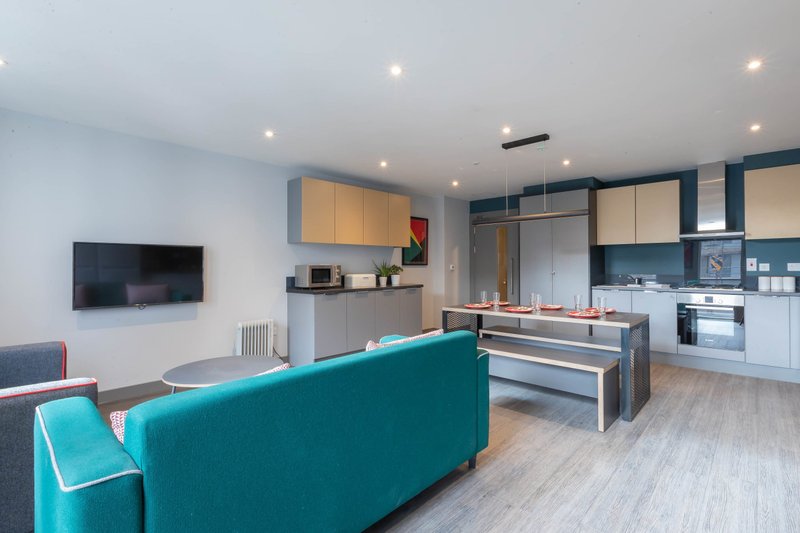 Le living de ma résidence étudiants à Dublin