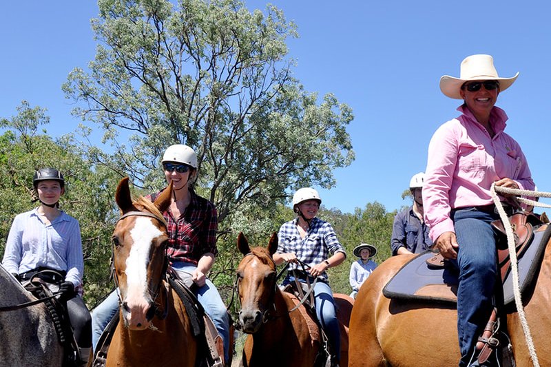 travail en ranch Australie : je prends de l'assurance sur ma monture